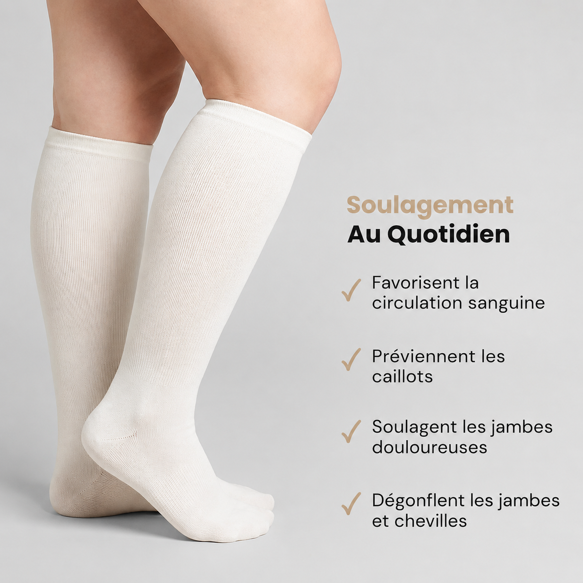 SILIBELLA - Chaussettes de Compression Confortables